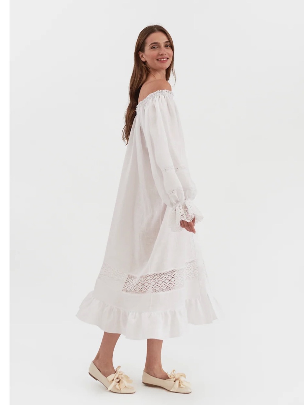 SLEEPER Paloma linen dress